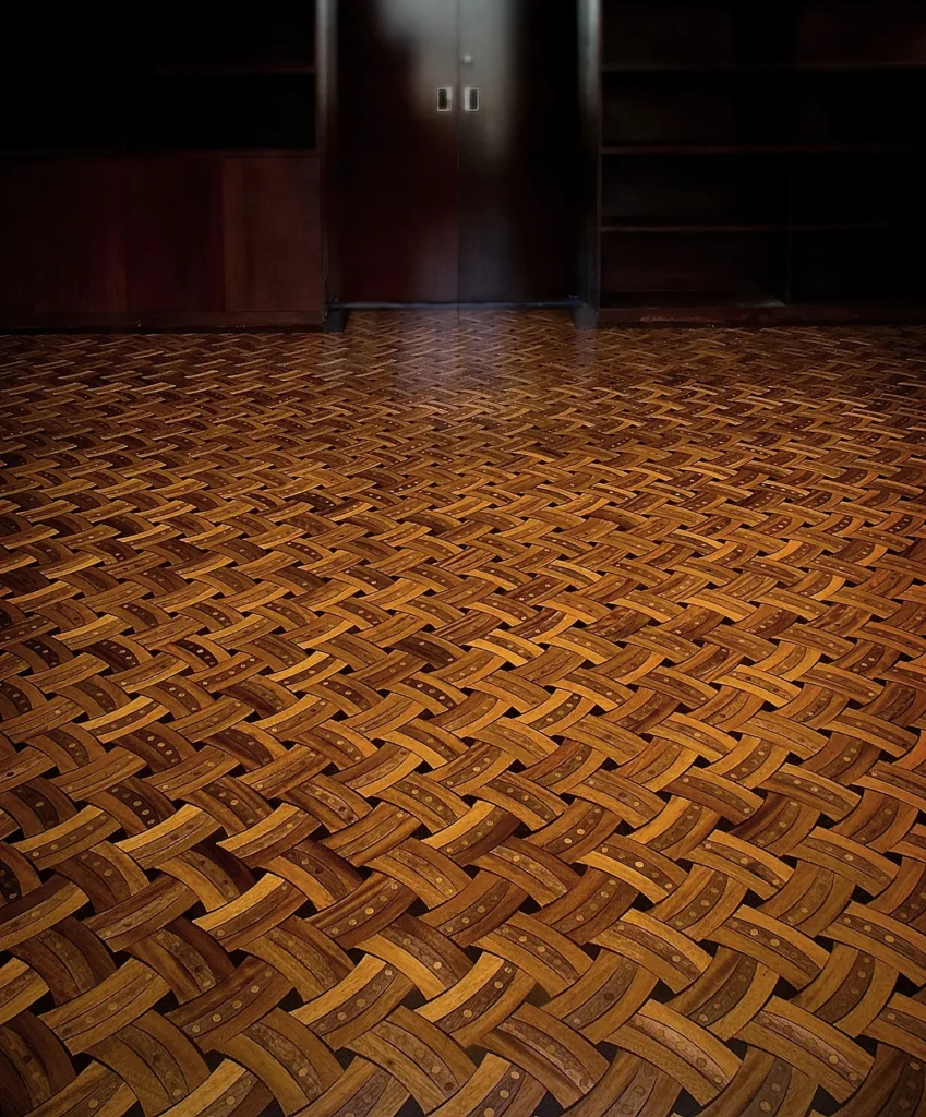 This 300 square office floor is made up of over 30,000 pieces.