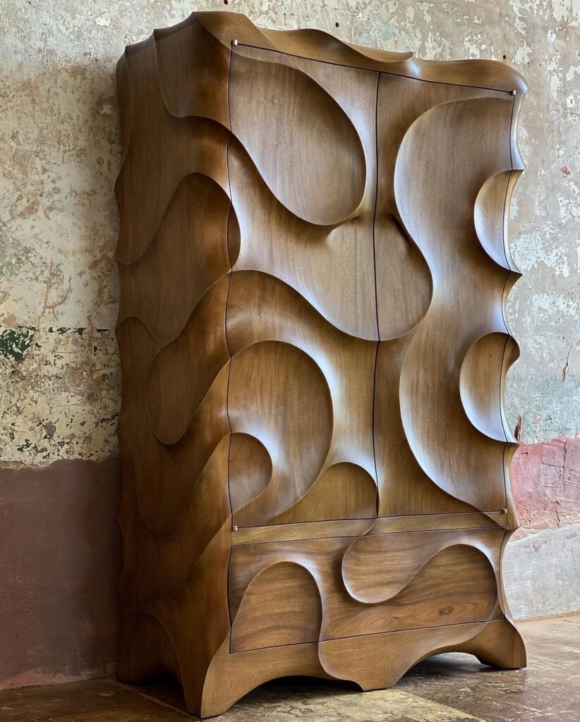 Carved wardrobe