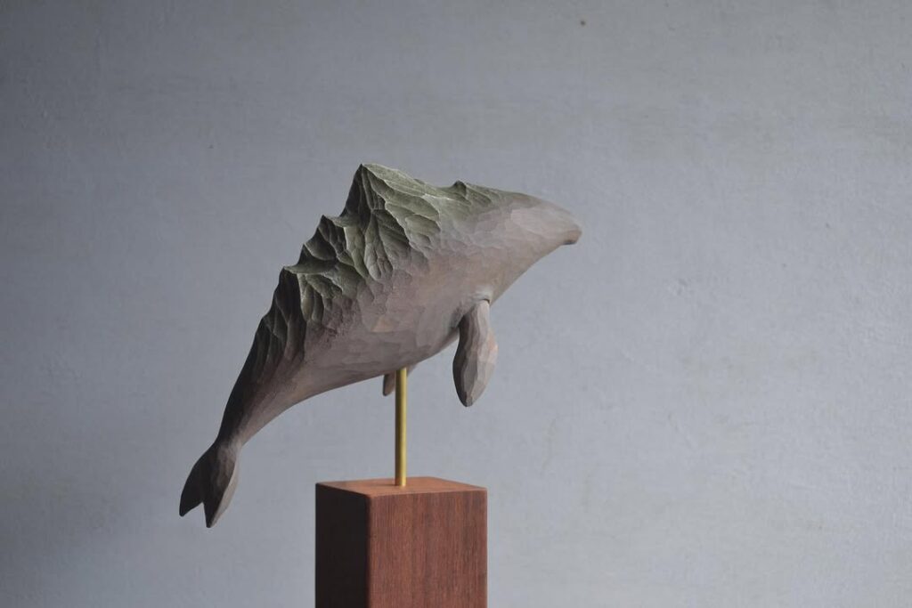 Kokemusu Mokkou carved whale