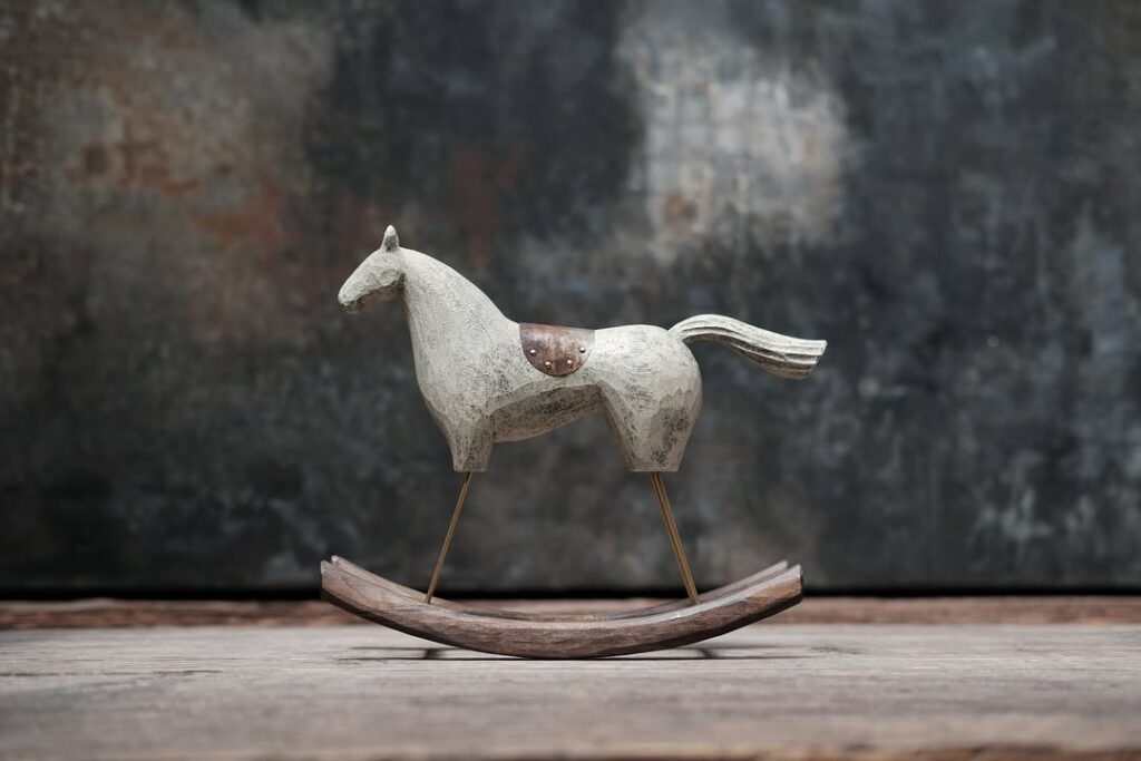 Kokemusu Mokkou carved rocking horse
