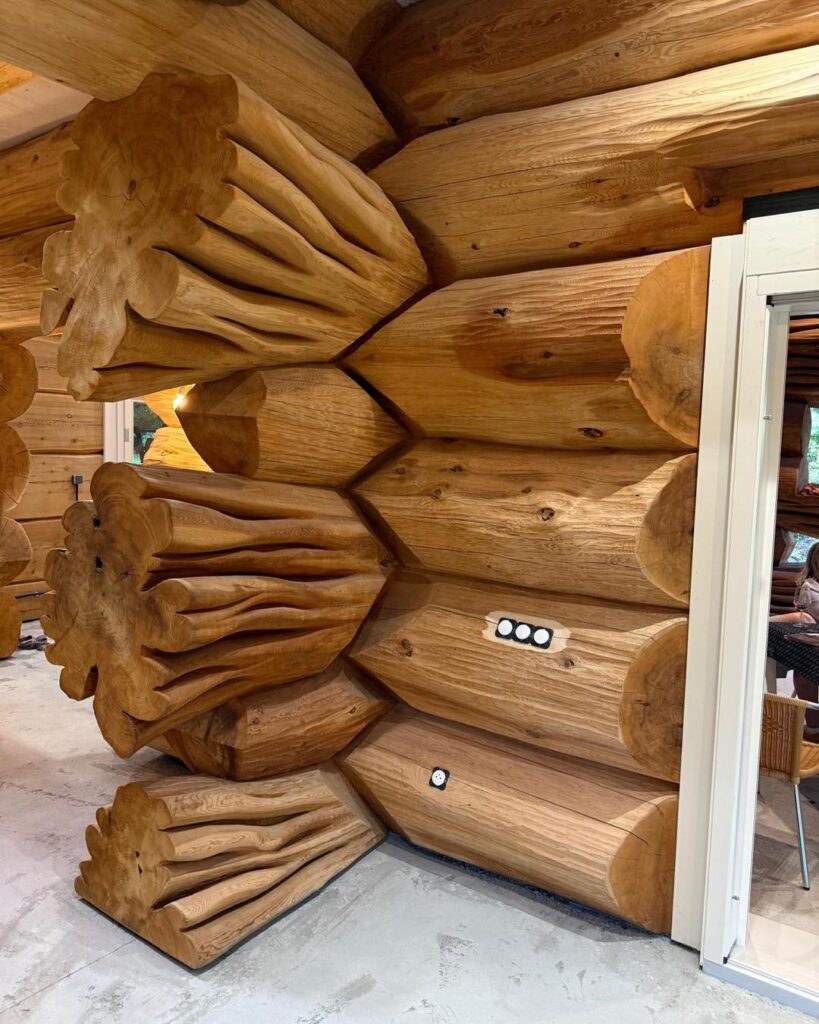Langberg Log Homes interior