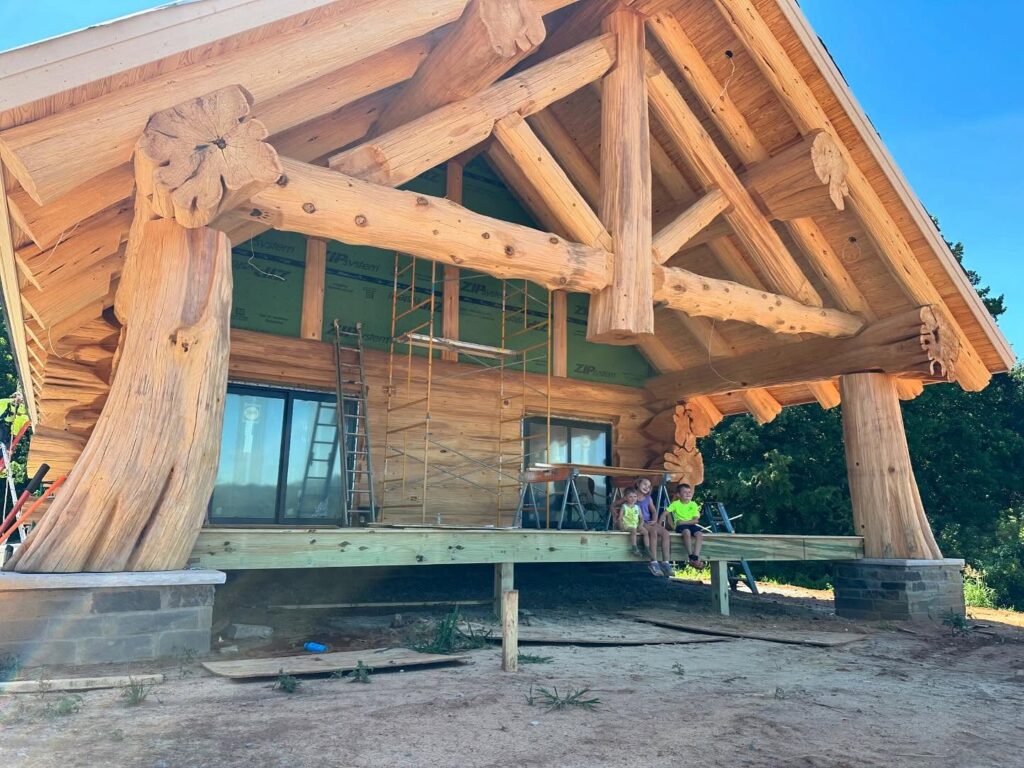 Langberg Log Homes work in progress