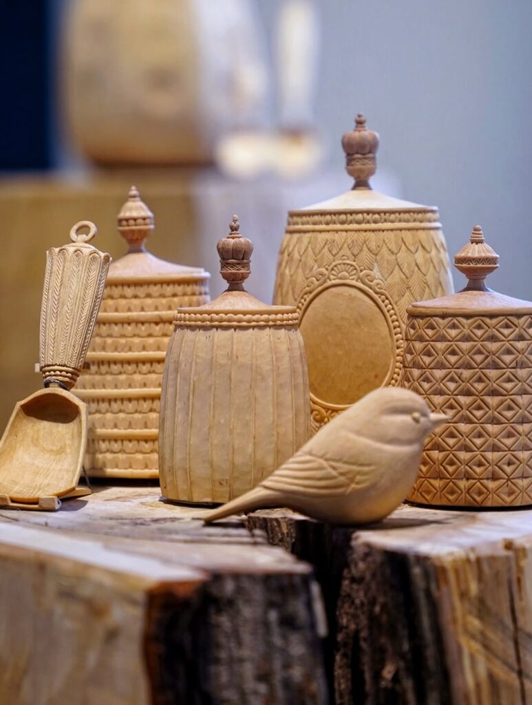 Handmade carvings by Spångossen
