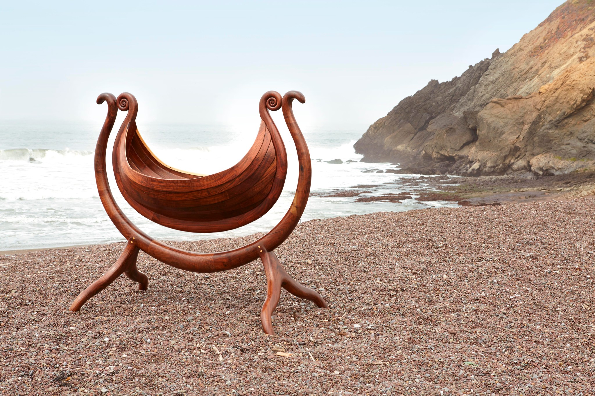 Handcrafted Heritage: The Viking-Inspired Cradle by Jim Heimbach