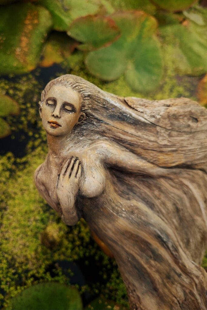 driftwood carving angel
