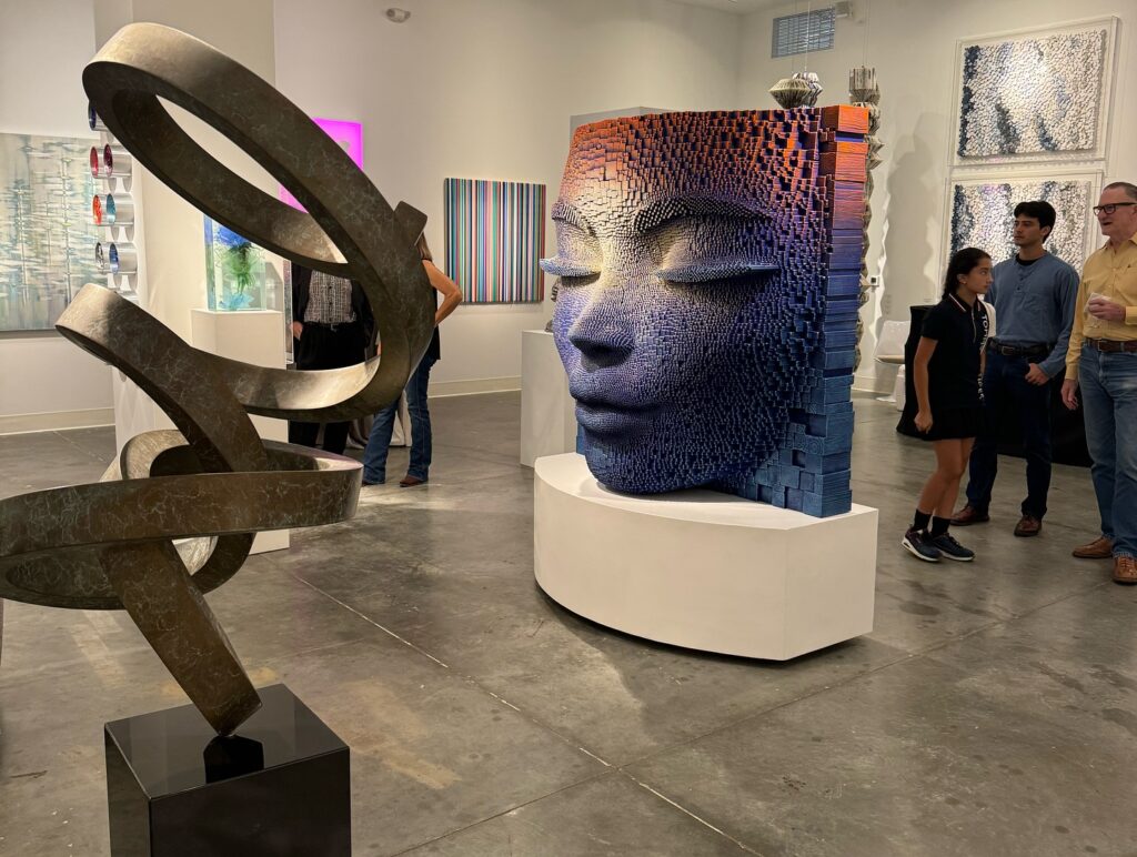 Gil Bruvel sculpture at gallery
