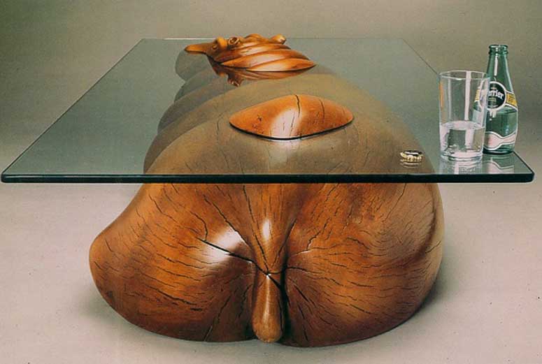 Derek Pearce hippo table