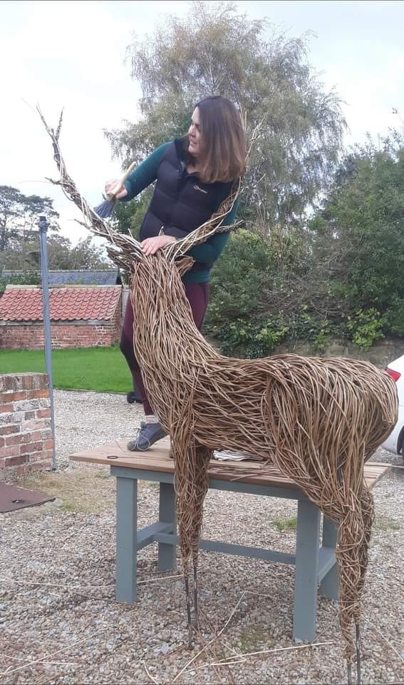 Work in progess- making a willow stag