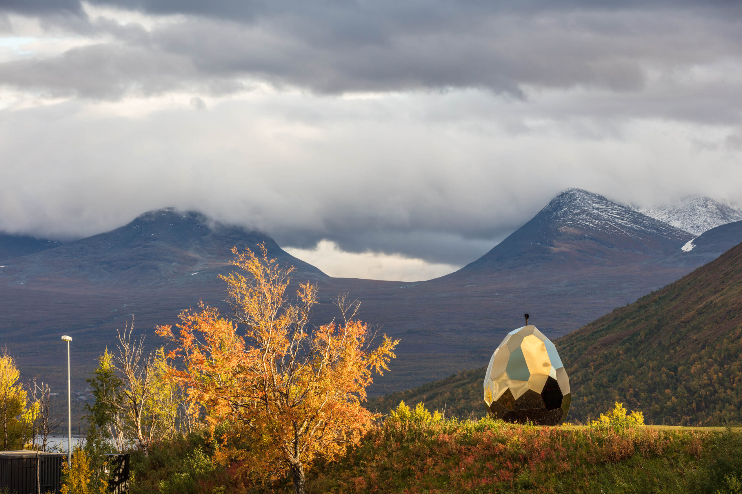 Solar Egg: Bigert & Bergström’s Golden Sauna Sculpture
