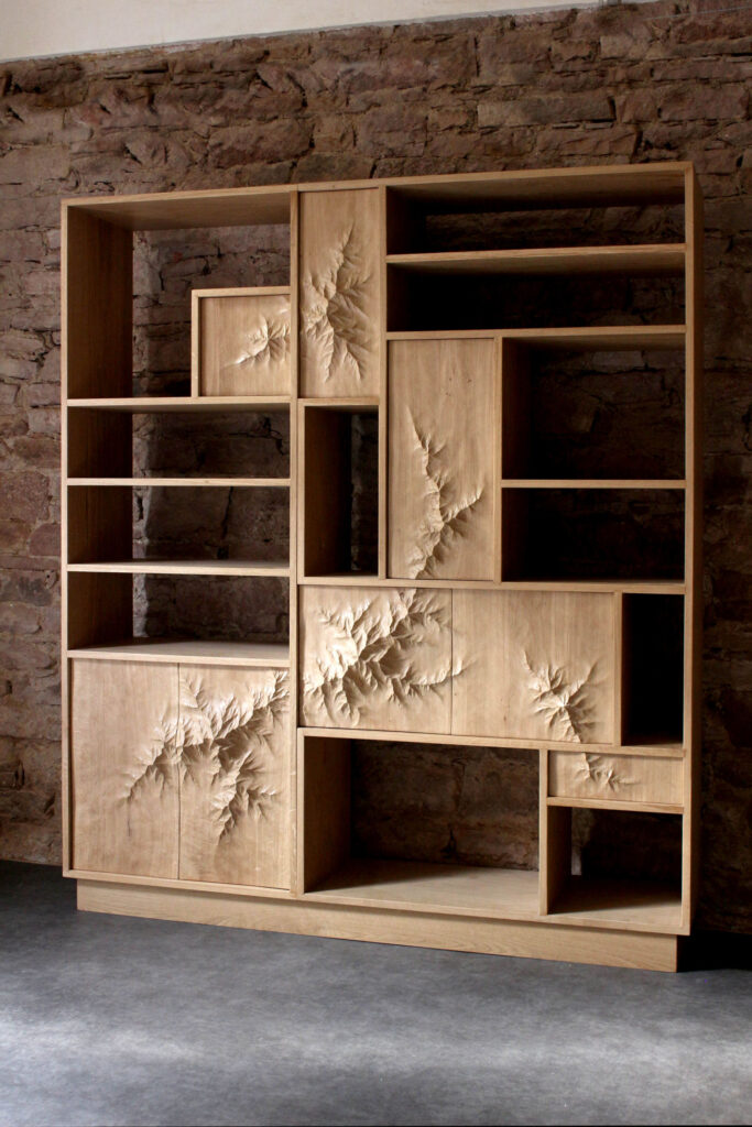 topographic furniture shelves