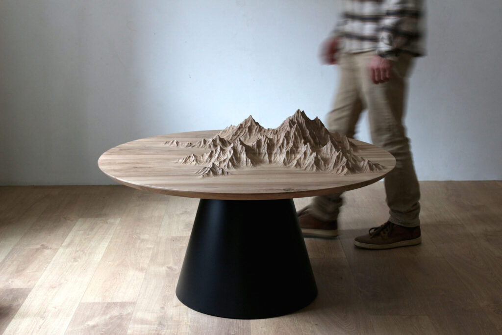 topographic furniture table