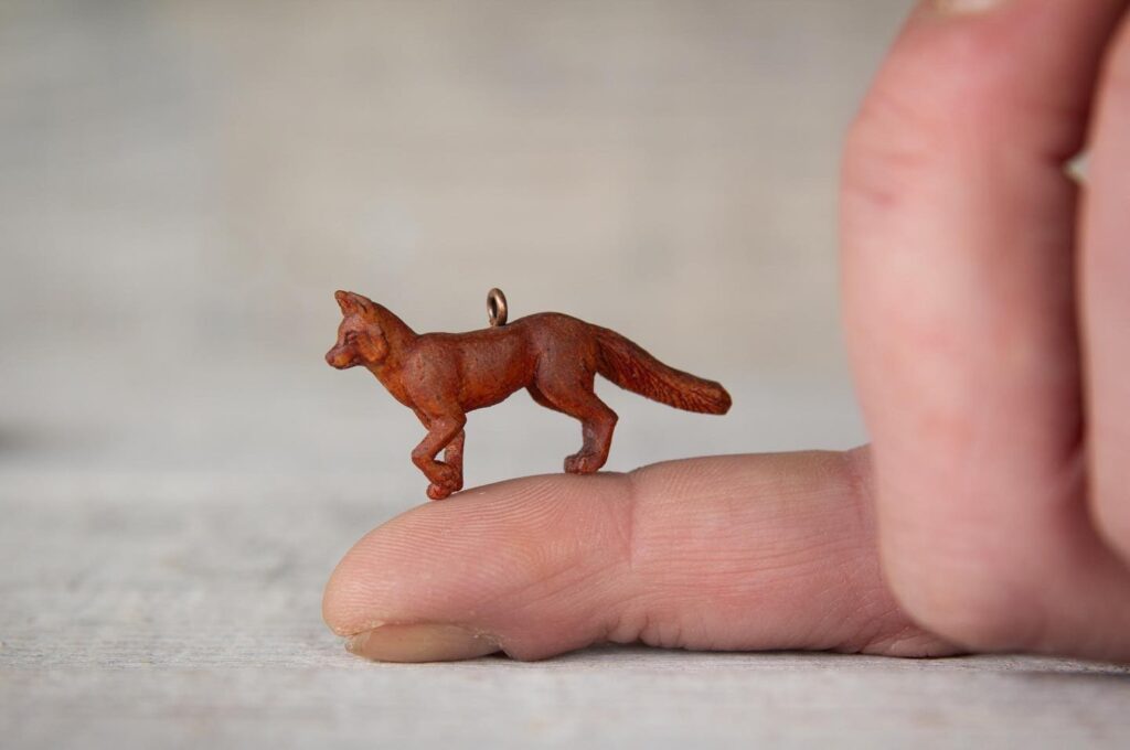 Giles Newman fox pendant