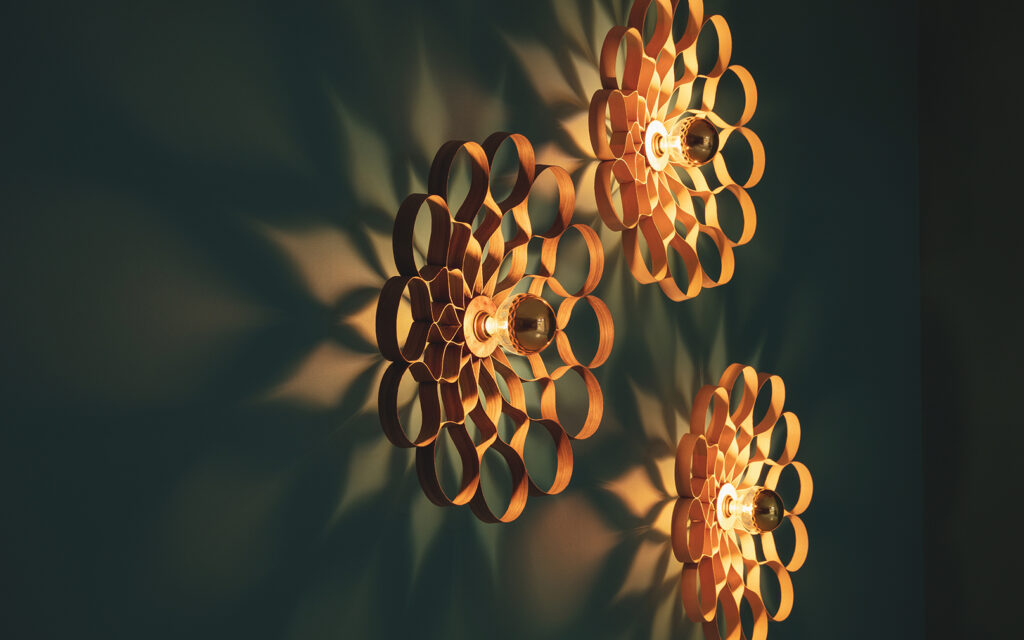 Tom Raffield wall lightning