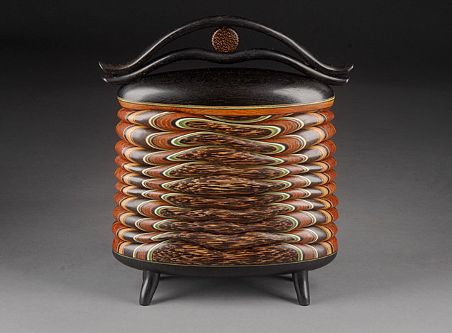 Terry Evans laminated wood double box