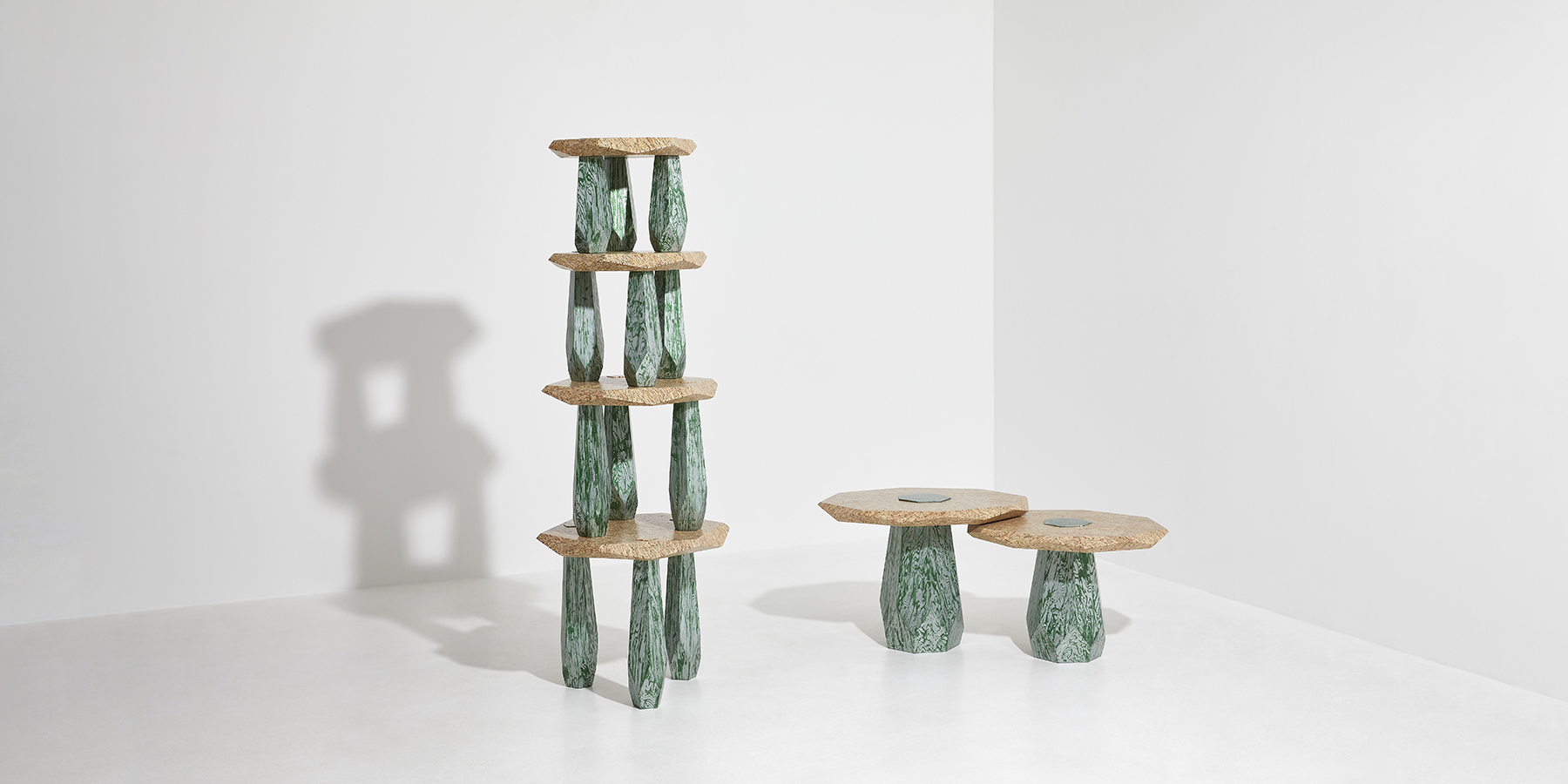 Weon Rhee Turns Construction Wood Waste Into Sculptural Furniture