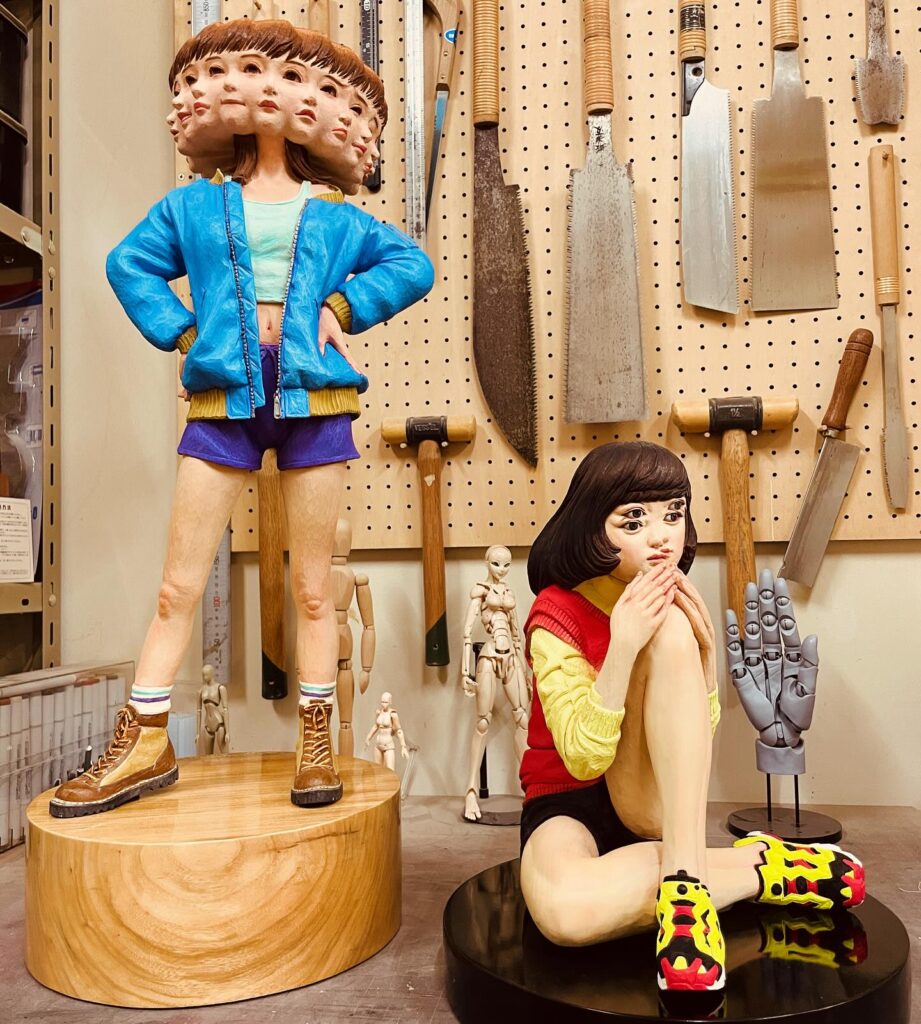 yoshitoshi kanemaki sculpture duo