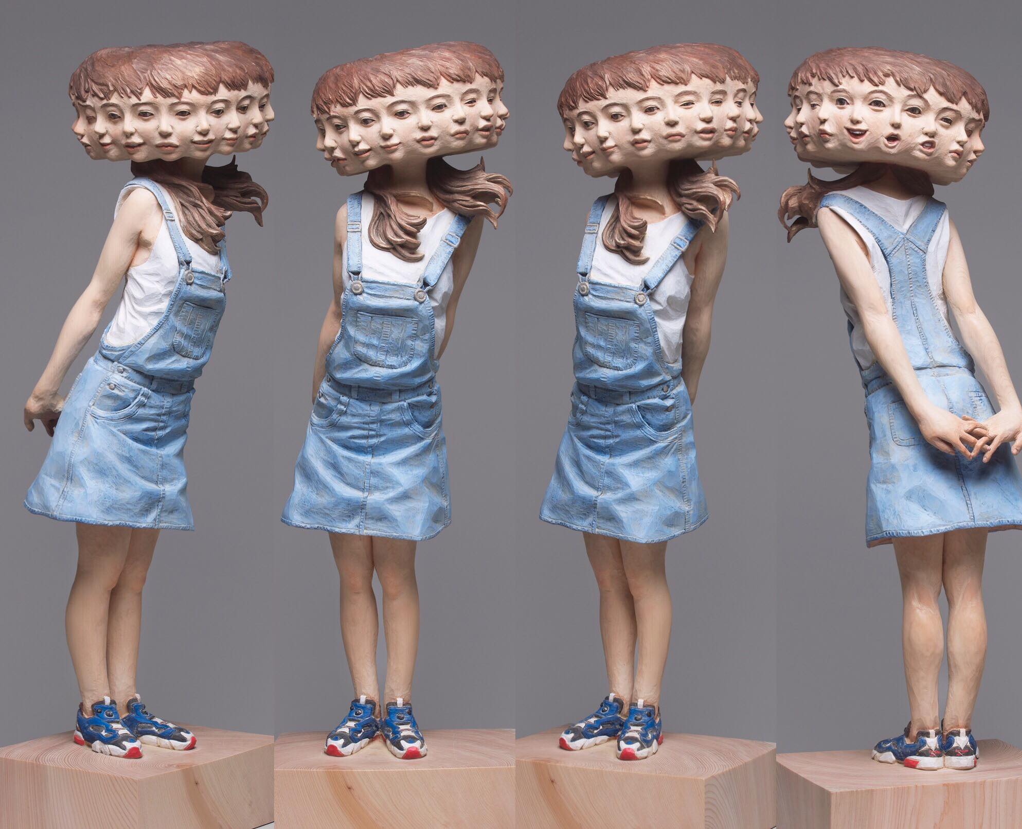 Wooden Glitch Sculptures By Yoshitoshi Kanemaki